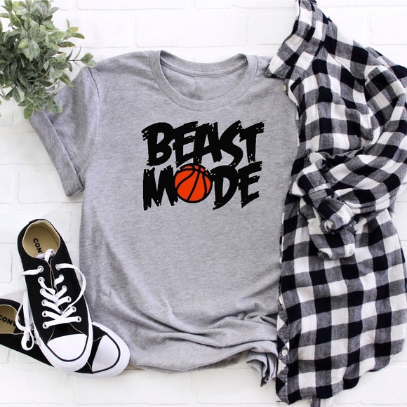 Beast Mode Shirt ,Basketball Shirt, Basketball T-Shirt, Game Day Shirt - Picture 1 of 2